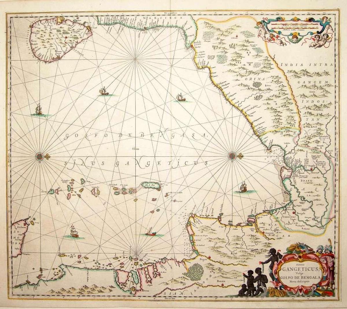 古代のスリランカの地図