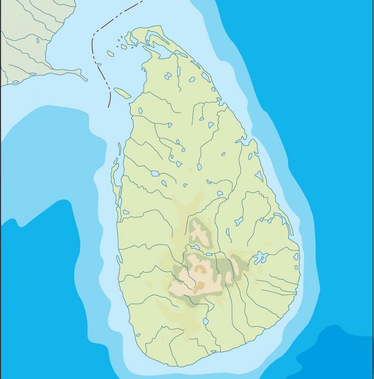 スリランカベクトルの地図