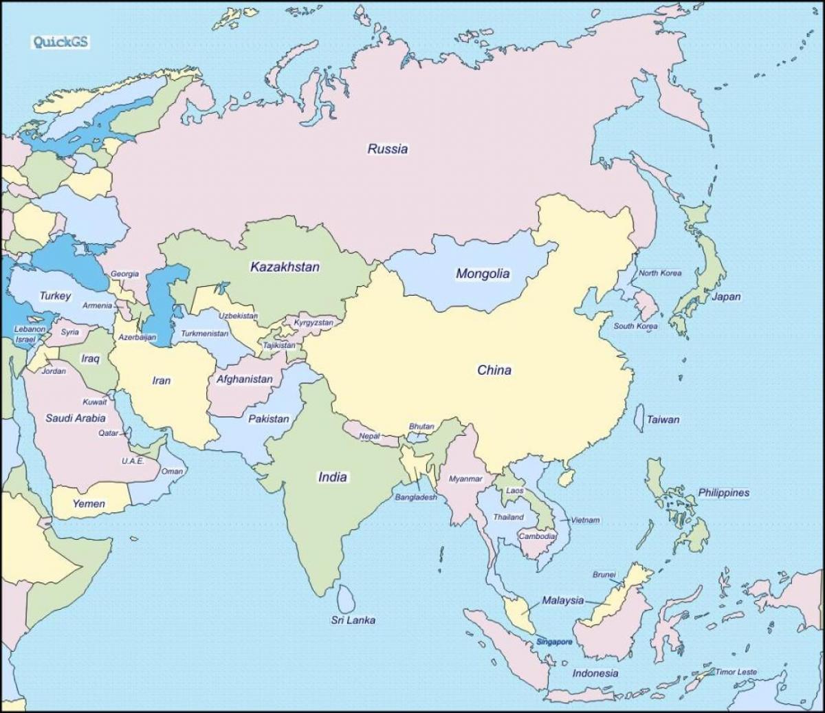 地図のスリランカ周辺国