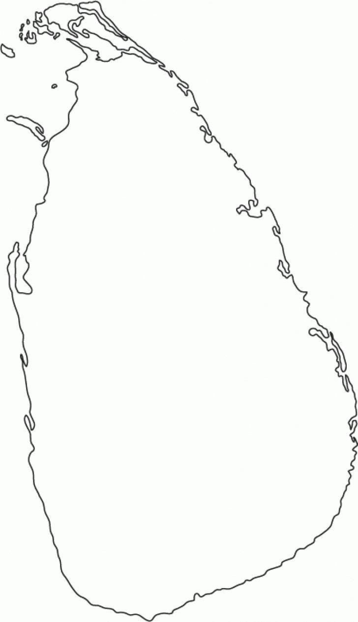 地図のスリランカでのオフライン