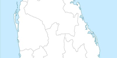 地図のスリランカの二段