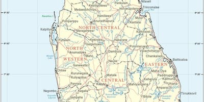 スリランカの地図hd
