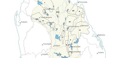 地図のタンクにスリランカ