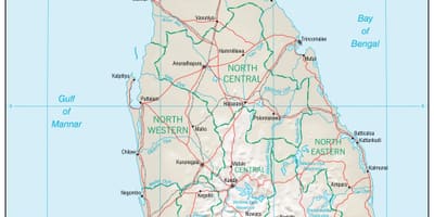 地図の地図をナビゲーションスリランカ