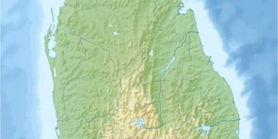 地図の地図をスリランカ
