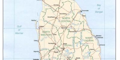 スリランカのgps地図をオンライン