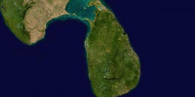 オンライン衛星地図のスリランカ